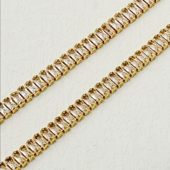 HEYMAEVE 18K GOLD TENNIS BRACELET - Picture 3 of 4